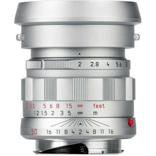Leica 50 mm f/2 APO-Summicron-M ASPH “LHSA”, silver chrome finish Cat #11187 New USA / No Longer Available