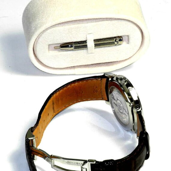 Jaeger JLC Master Ultra Thin Reserve de Marche watch with box ,papers Mint-