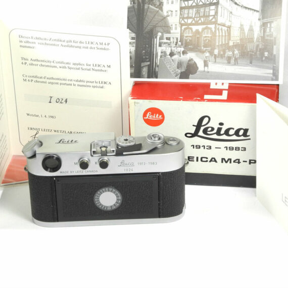 Leica M4-P "1913-1983" Special Edition Silver Chrome Camera w/cards,box Mint- / Just CLa'd