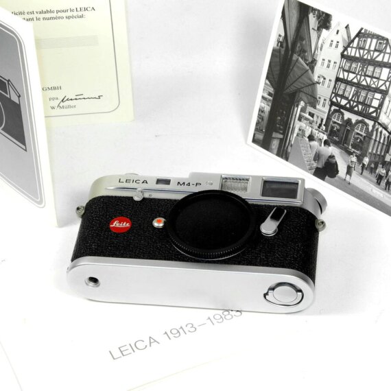 Leica M4-P "1913-1983" Special Edition Silver Chrome Camera w/cards,box Mint- / Just CLa'd