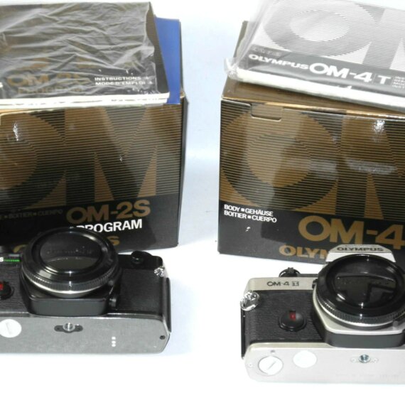 Olympus OM Camera Outfit: With 2 OM cameras & 6 lenses & with finder plus case Mint/- / IN Stock