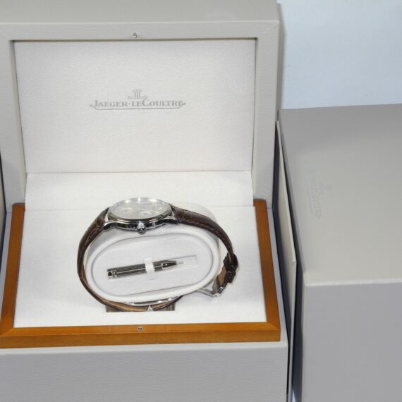Jaeger JLC Master Ultra Thin Reserve de Marche watch with box ,papers Mint-