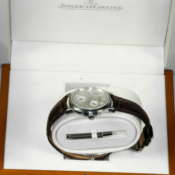 Jaeger JLC Master Ultra Thin Reserve de Marche watch with box ,papers Mint-