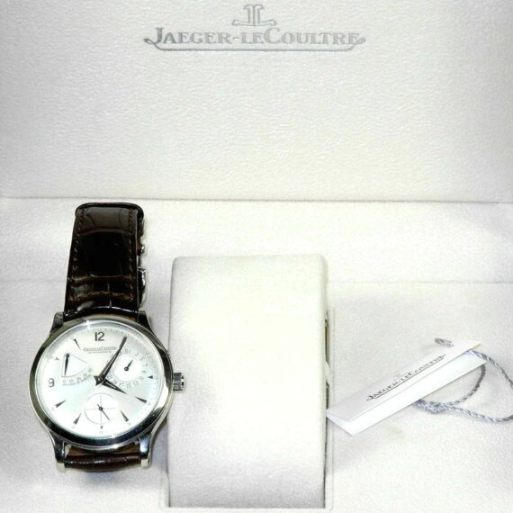 Jaeger JLC Master Ultra Thin Reserve de Marche watch with box ,papers Mint-