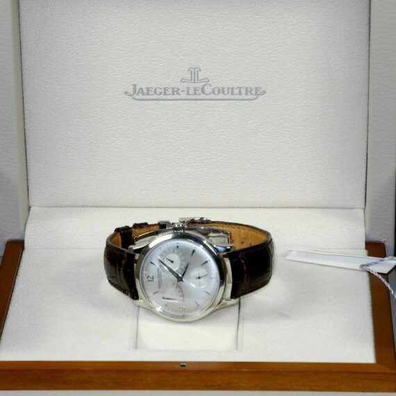 Jaeger JLC Master Ultra Thin Reserve de Marche watch with box ,papers Mint-