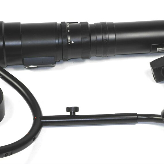 Leica 400/6,8 Telyt-R  (1971) With Leica shoulder stock, caps  Ex++/Mint-