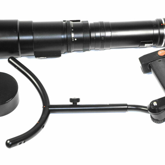 Leica 400/6,8 Telyt-R  (1971) With Leica shoulder stock, caps  Ex++/Mint-