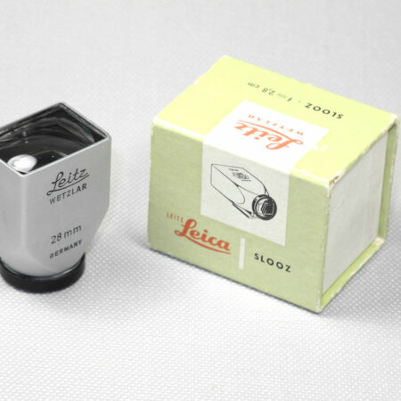 Leica SLOOZ 28mm Leica chrome metal original finder 12007 with box Ex++/Mint-