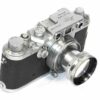 Leica IIIc K camera with 50mm Summitar lens  & case Ex+/ Rare