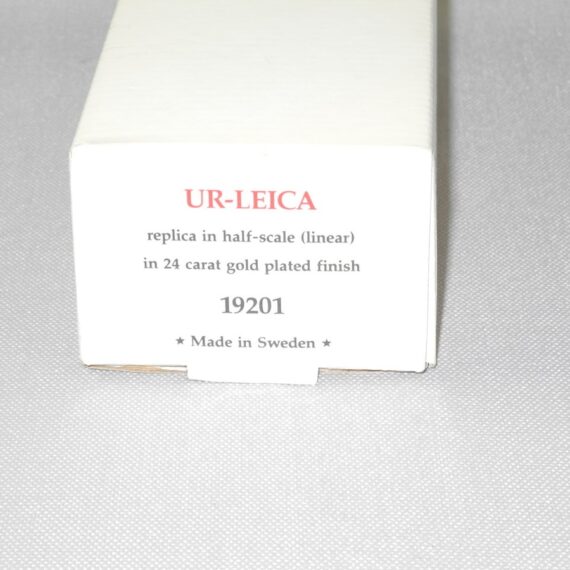 Leica UR Half Scale 24kt Gold Plated Camera Replica with box,finder,cards Mint/- Rare/ free shipping (USA)