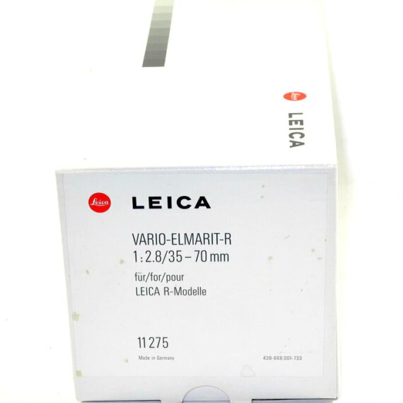 Leica-R-35-70mm-F2-8-VARIO-ELMARIT-R-ASPH-ROM  11275  With Leica original box,case,manual Mint/-