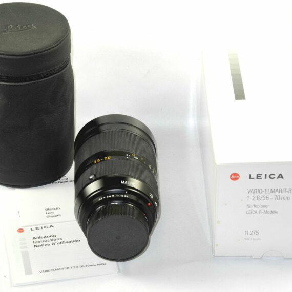 Leica-R-35-70mm-F2-8-VARIO-ELMARIT-R-ASPH-ROM  11275  With Leica original box,case,manual Mint/-
