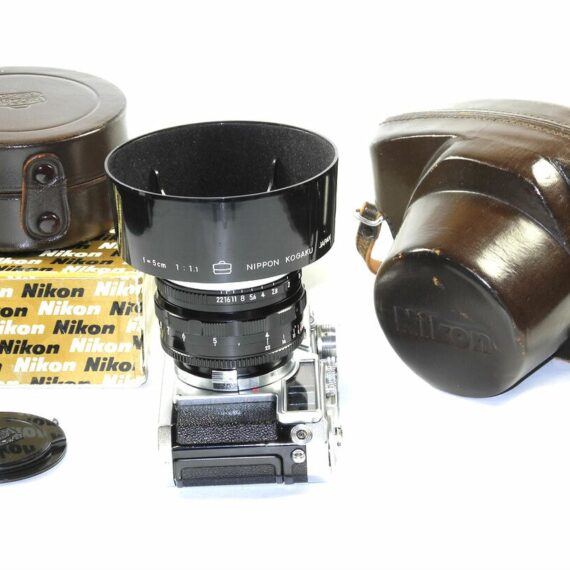 Nikon SP camera with 5cm F1.1 Nikkor-N Sold W/ Ever-Ready case & hood in box Ex++/Mint- / SOLD