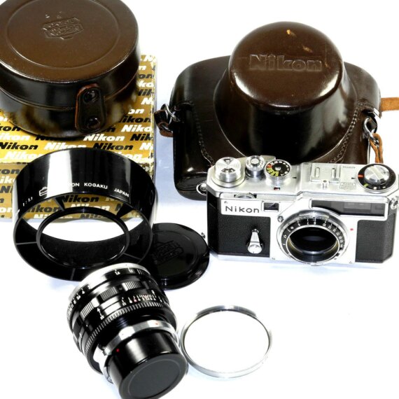 Nikon SP camera with 5cm F1.1 Nikkor-N Sold W/ Ever-Ready case & hood in box Ex++/Mint- / SOLD