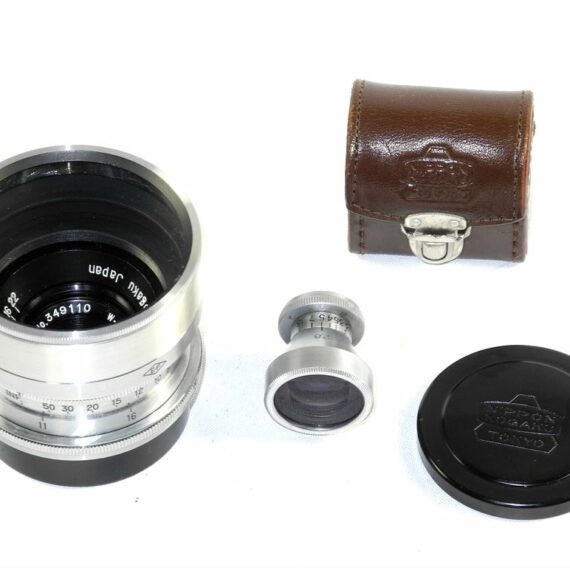 Nikon 2,8cm f3,5 W-Nikkor-C with 2,8cm finder,Metal hood and caps Mint- / SOLD