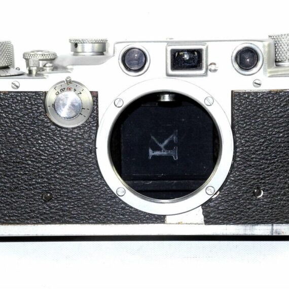 Leica IIIc K camera with 50mm Summitar lens  & case Ex+/ Rare