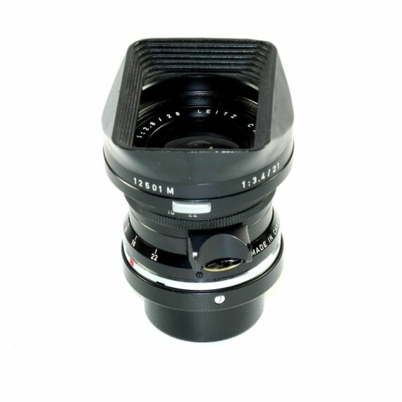 Leica  28mm/2.8  ELMARIT-M #11801 FIRST Type W/black paint infinity lock, 9 ELEMENT ,Leica 28mm metal finder in case,Leica Box,Hood,Caps Ex++/Mint- / Rare/ SOLD