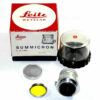Leica 50/2 Summicron Silver Rigid Cat #11818 (Wetzlar) Ex++/Mint-