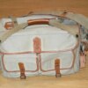 FOGG Latitude Tan & Brown finish camera bag with pouches,inserts & padded strap Ex++