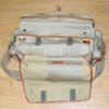 FOGG Latitude Tan & Brown finish camera bag with pouches,inserts & padded strap Ex++
