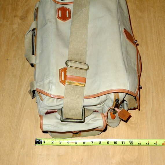 FOGG Latitude Tan & Brown finish camera bag with pouches,inserts & padded strap Ex++