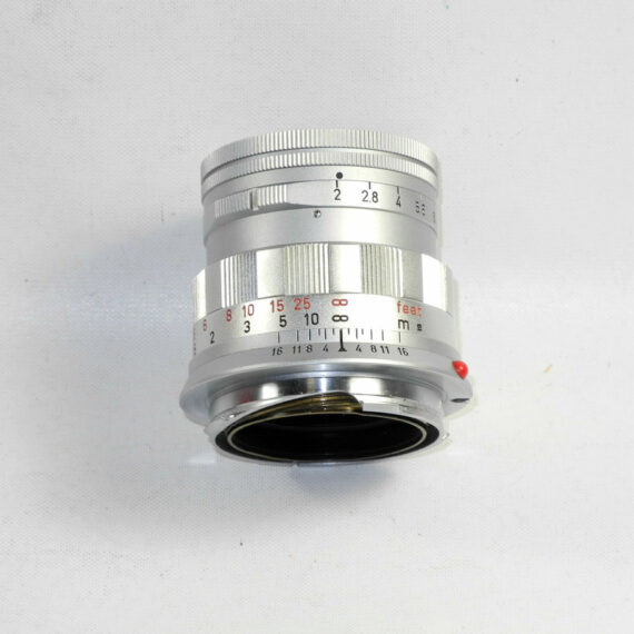 Leica 50/2 Summicron Silver Rigid Cat #11818 (Wetzlar) Ex++/Mint-