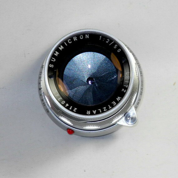 Leica 50/2 Summicron Silver Rigid Cat #11818 (Wetzlar) Ex++/Mint-