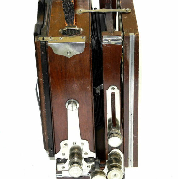 Gundlach 4x5 Wooden camera with lens & backs Ex+