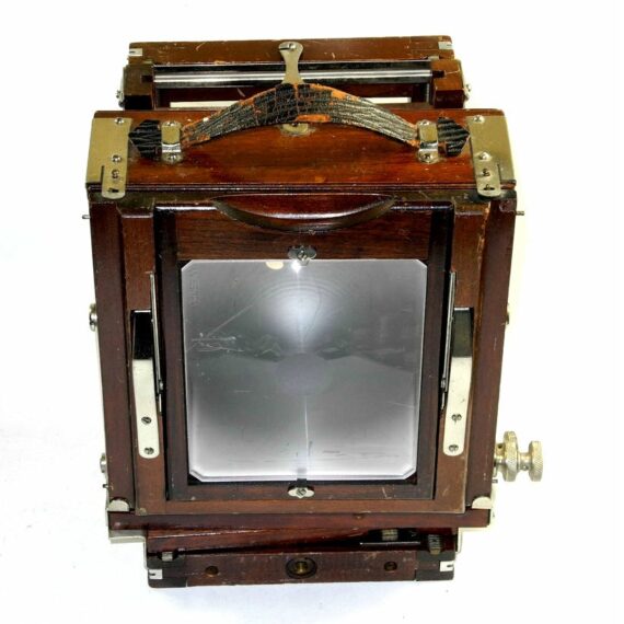 Gundlach 4x5 Wooden camera with lens & backs Ex+