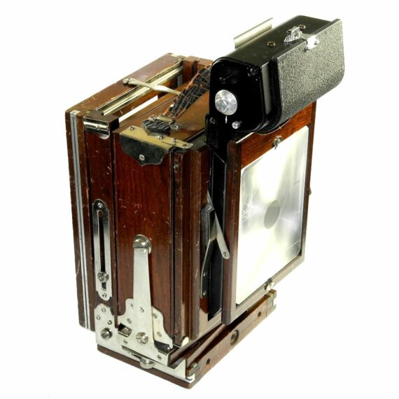 Gundlach 4x5 Wooden camera with lens & backs Ex+