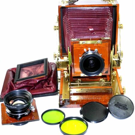 Wisner Technical Cherry Wood 4x5 Field Camera with 2 Schneider lenses Ex++!!! SOLD