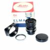 Leica  28mm/2.8  ELMARIT-M #11801 FIRST Type W/black paint infinity lock, 9 ELEMENT ,Leica 28mm metal finder in case,Leica Box,Hood,Caps Ex++/Mint- / Rare/ SOLD