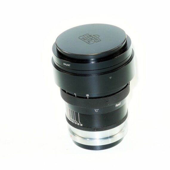 Nikon 8,5cm f1,5 Nikkor-S-C Black Rangefinder "C"lens with hood,caps & finder,case Nice Mint- /sold