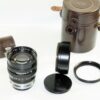 Nikon 8,5cm f1,5 Nikkor-S-C Black Rangefinder "C"lens with hood,caps & finder,case Nice Mint- /sold