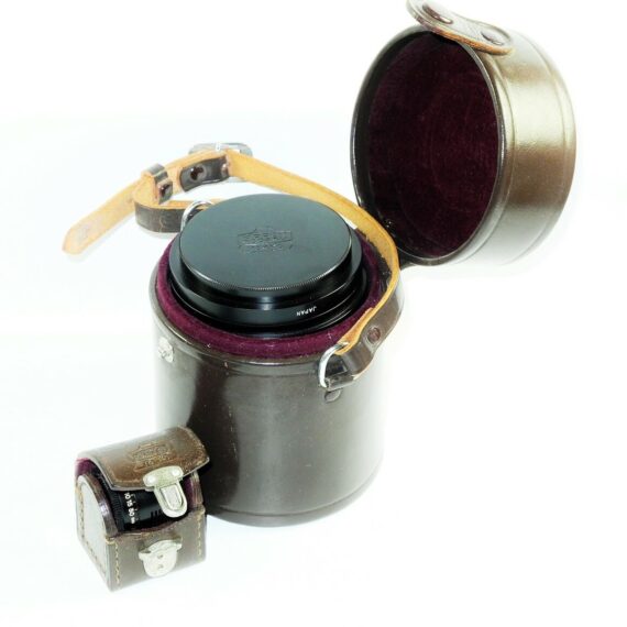 Nikon 8,5cm f1,5 Nikkor-S-C Black Rangefinder "C"lens with hood,caps & finder,case Nice Mint- /sold