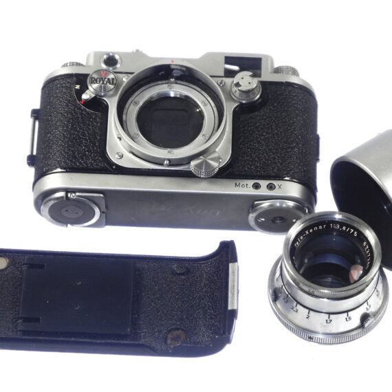 Robot Royal 36B with 75/3,8 Tele-Xenar  Schneider-Kreuznach Lens Ex+/++