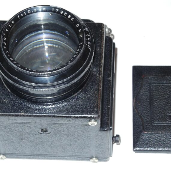 Ernemann Ermanox Reflex camera With 10,5cm F1,8 Ernostar Anastigmat Lens Rare Nice camera / SOLD