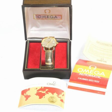 Omega Gold  Automatic Watch in box,manual Mint-