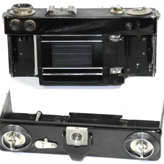 Contax I black paint camera with  50/3,5 Tessar & original case Nice Ex+ / Free shipping (USA)