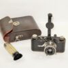 Leica Compur (Model B) rim set camera With Leica Original case & Leica black Rangefinder Rare  Ex /+ (Free shipping)