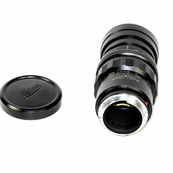 Leica 90/2 Summicron-M black lens Cat #11122 Sold with Leica filter & caps   Ex+/++