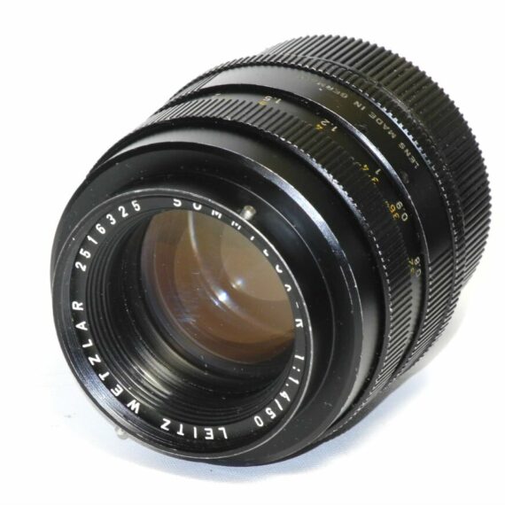 Leica 50/1,4 Summilux-R 3 cam lens Sold with Leica hood,caps  & case Ex+