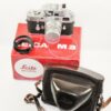 Leica M3 Chrome S.Stroke camera  W/Leica 50/2 Rigid Summicron W/hood,caps,case, MR meter, box Ex++/Mint-/ Free shipping (USA)