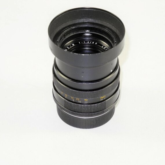 Leica 50/1,4 Summilux-R 3 cam lens Sold with Leica hood,caps  & case Ex+