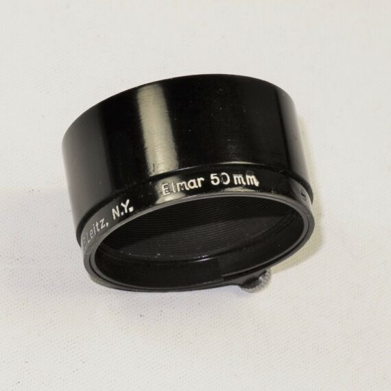 Leica 50mm  Elmar E.Leitz NY  FISON Hood in black paint finish Ex++