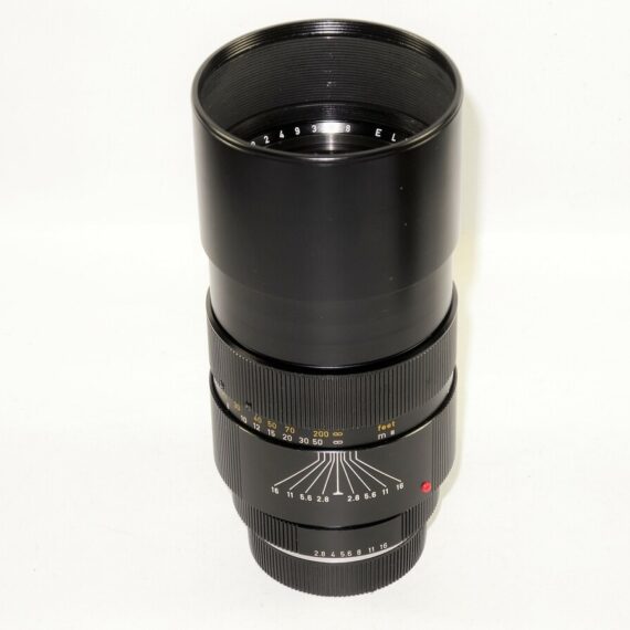 Leica 180/2,8 Elmarit-R 3 cam with caps Mint-