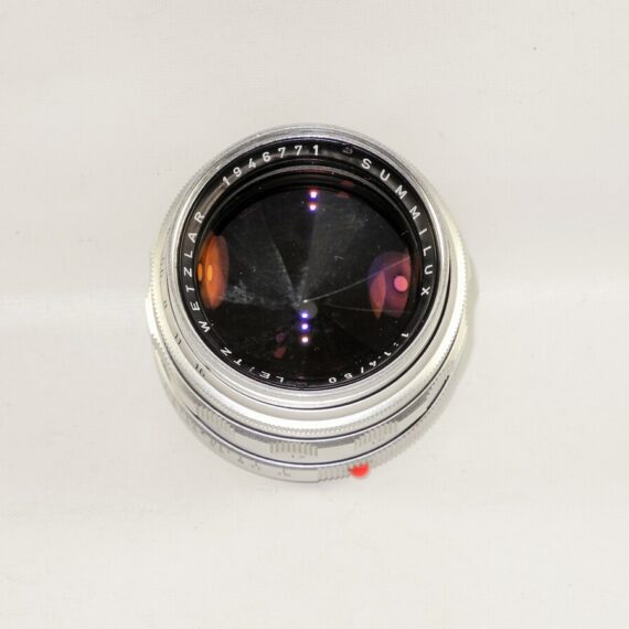 Leica 50/1,4 Summilux M Chrome "Wetzlar" with Leica E43 UVA filter & Metal Hood Mint-