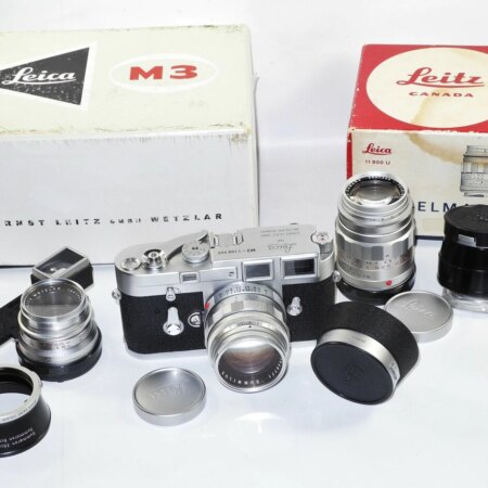 M3 Set with 35mm,50mm,90mm Chrome Wetzlar Lens