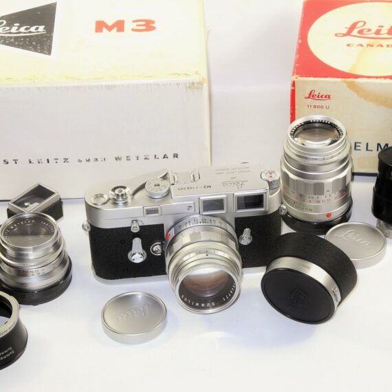 M3 Set with 35mm,50mm,90mm Chrome Wetzlar Lens