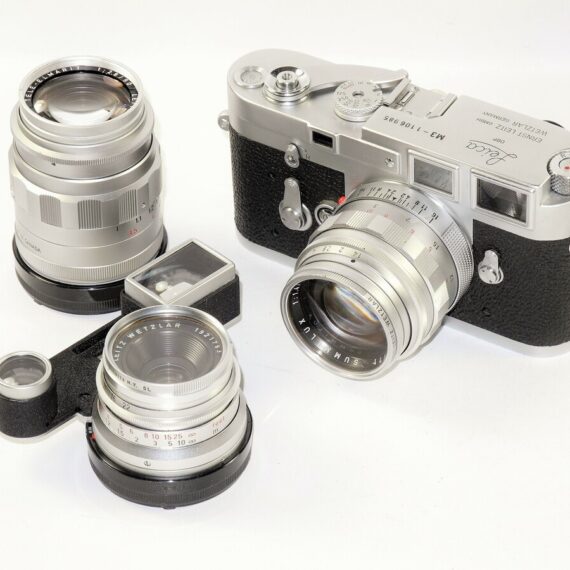 M3 Set with 35mm,50mm,90mm Chrome Wetzlar Lens